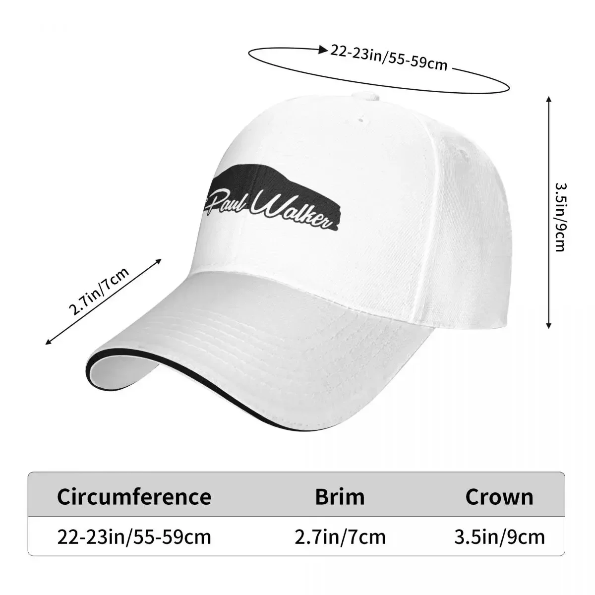 RIP Paul Walker JDM Fast And Furious Baseball Caps Snapback Fashion Baseball Hats Breathable Casual Outdoor For Men And Women