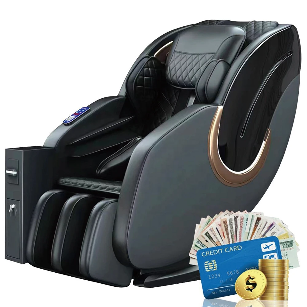 Electric Commercial Use Coin Bill Credit Card Operated Vending Massage Chair