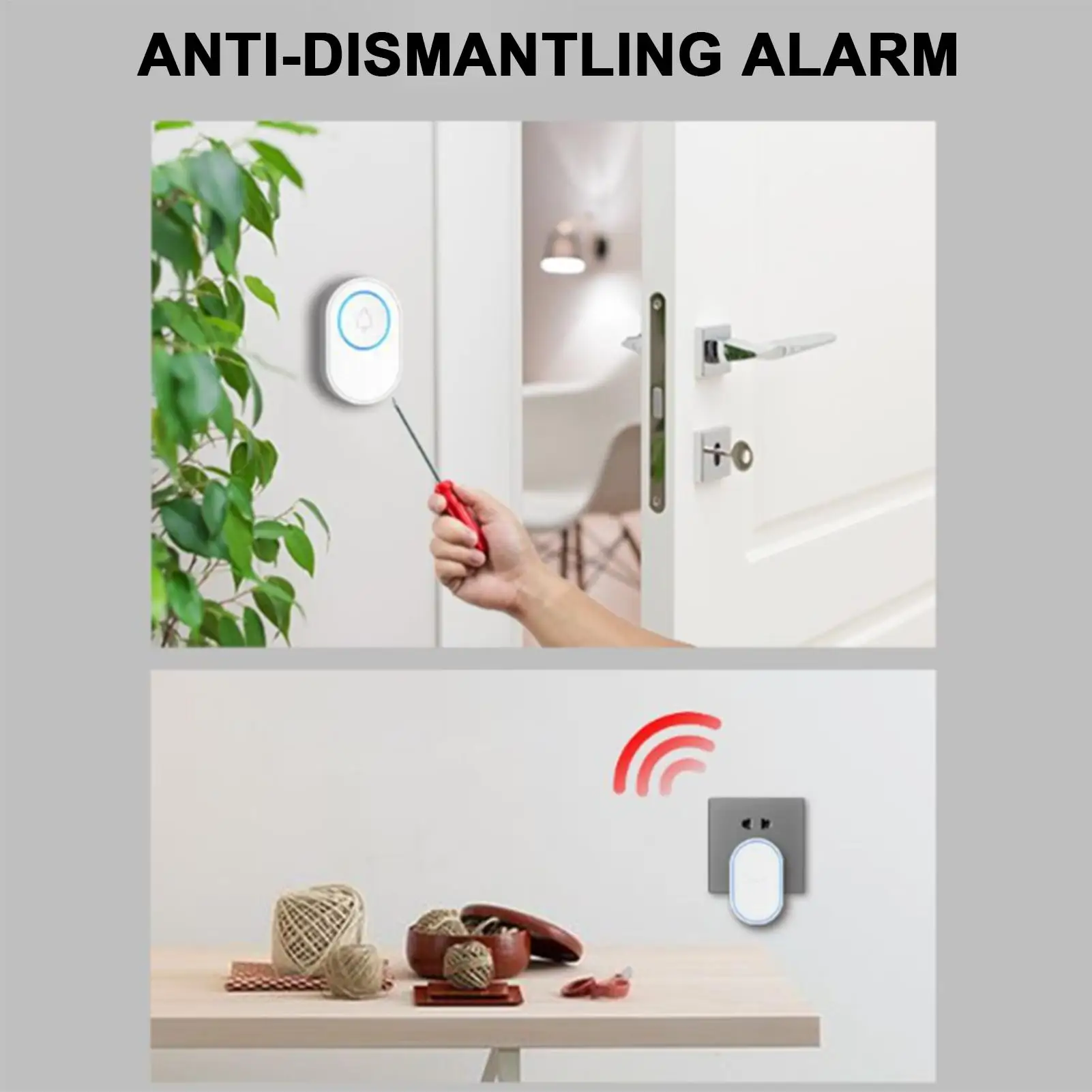 ประตู Dinger Entry ALARM ไร้สายสมาร์ท CHIME ยินดีต้อนรับระบบแจ้งเตือน ENTRY อุปกรณ์แจ้งเตือนสําหรับ Home Business Store Shop