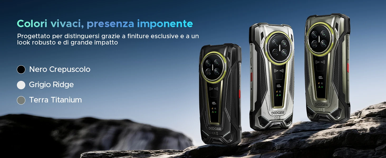 DOOGEE V Max 2 Rugged Phone 22000mAh Dimensity 8300 48GB(16GB+32GB) 512GB 6.78'' Screen Dual Camping Light Android16 Smartphone