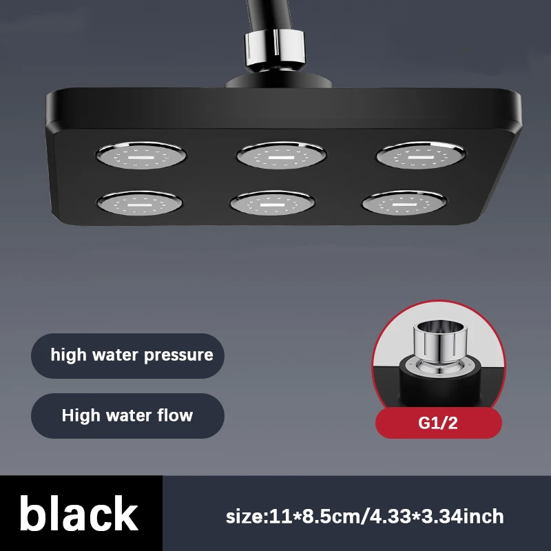 Supercharged Wall-Mounted Shower Head Rotatable Top Spray Shower Head Upgrade Your Bathroom Accessories image 3