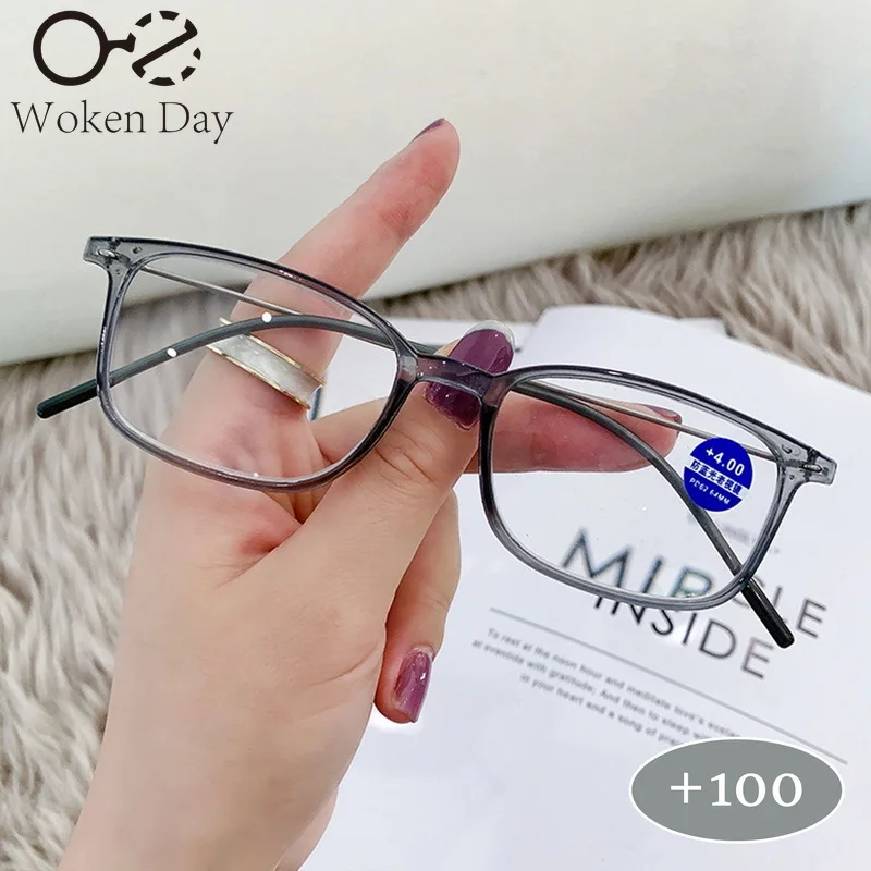 Anti-Blue Light Reading Glasses Full Frame Glasses Men Women Radiation Protection Presbyopia Hyperopia Square Optical Computer