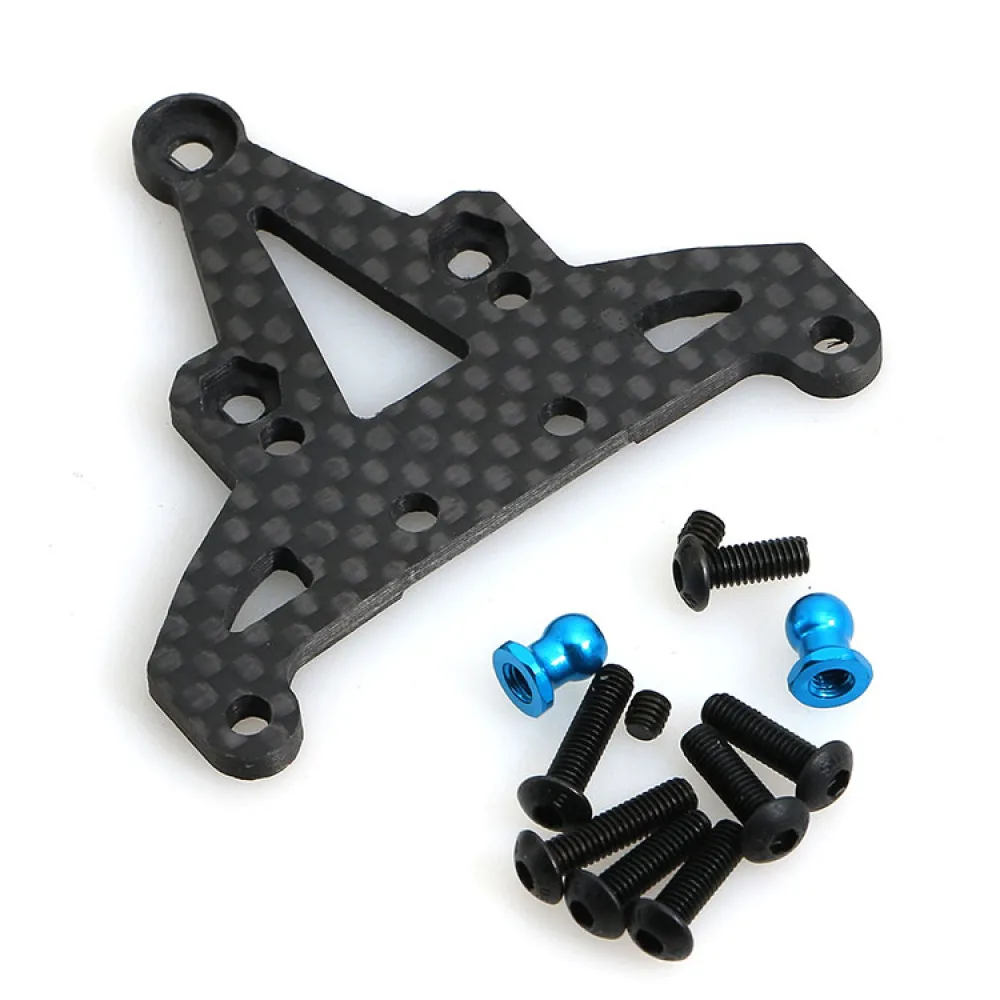 Frente Gearbox Mount Set para RC Car, 1:10 Modelo, TAMIYA XV01 Peças, Acessórios do carro, Fibra De Carbono Frente Gearbox Mount Kit, LY28