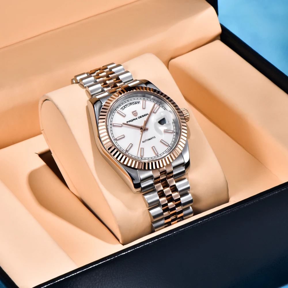 2025 New PAGANI DESIGN Watches Enamel Dial Luxury Mechanical Watch For Men Gift Stainless Steel AR Sapphire Glass Luminous Clock