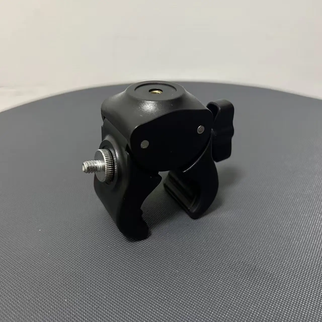 

Thickened Double Hole 1/4 Screw Clamp Mobile Phone Holder Accessory with 360 round Tube Fixed Extended Clamp for Stable Support