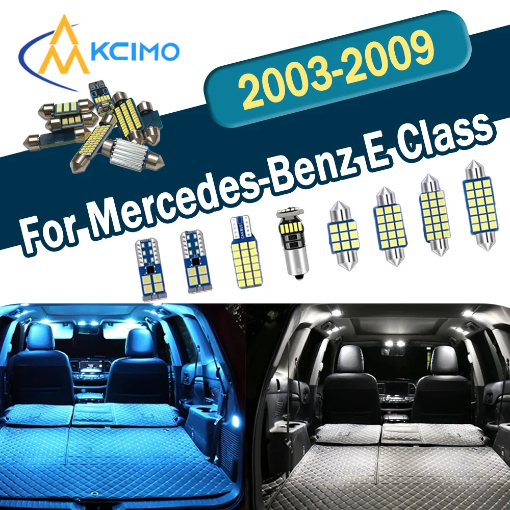 

Enhanced Brightness CANBUS No Error LED Interior Light Kit For Mercedes-Benz E Class S211 Wagon 2003-2009 Dome Lights Bulbs Set
