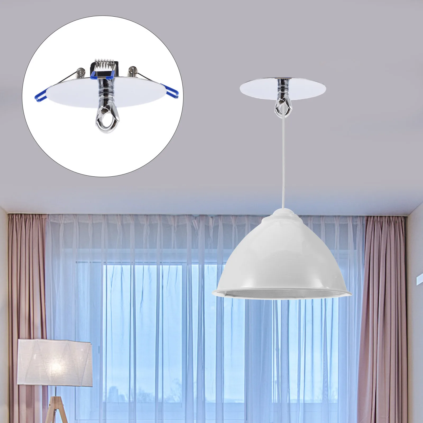 

Ceiling Light Insert Plate Zinc Alloy Mounting Base For Pendant Lamp Fixture Easy Installation Strong Load Capacity Ceiling Lamp