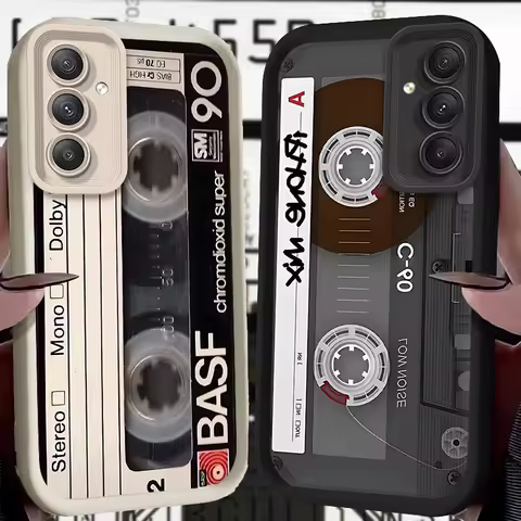 Case For Samsung Galaxy S24 S25 S23 Ultra S22 S21 Plus FE A36 A56 A26 A16 A06 A15 A25 A35 A55 5G Lucky Tape Pattern Back Cover