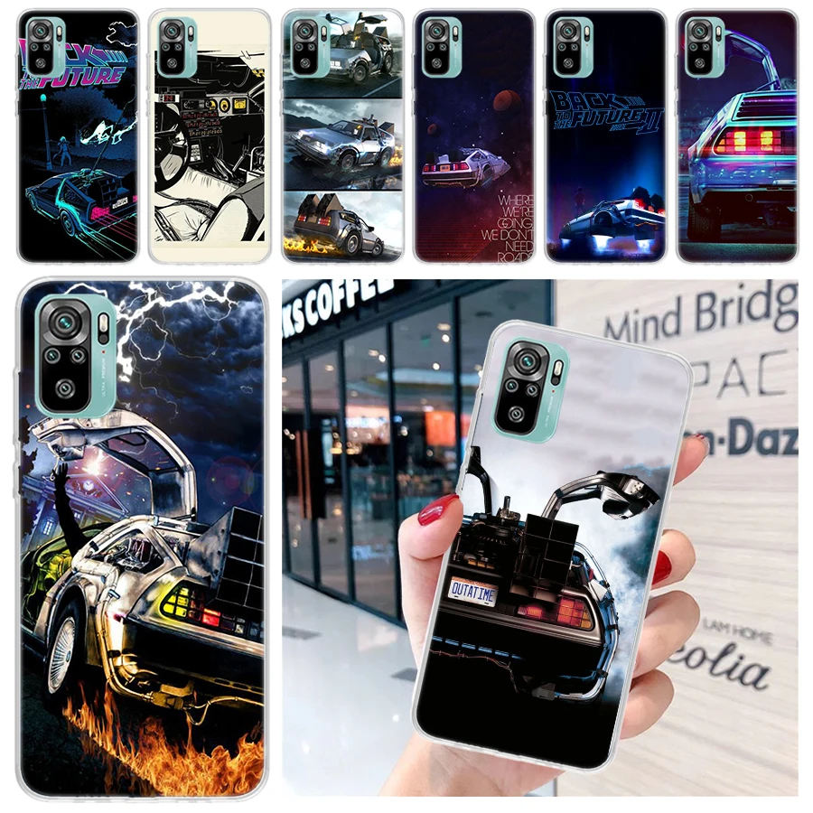 Back To The Future Time Machine Soft Phone Case for Xiaomi Redmi 12 12C 9 9A 9C 9T 10 10A 10C 8 8A 7 7A 6 6A K20 Pro K40 Cover C