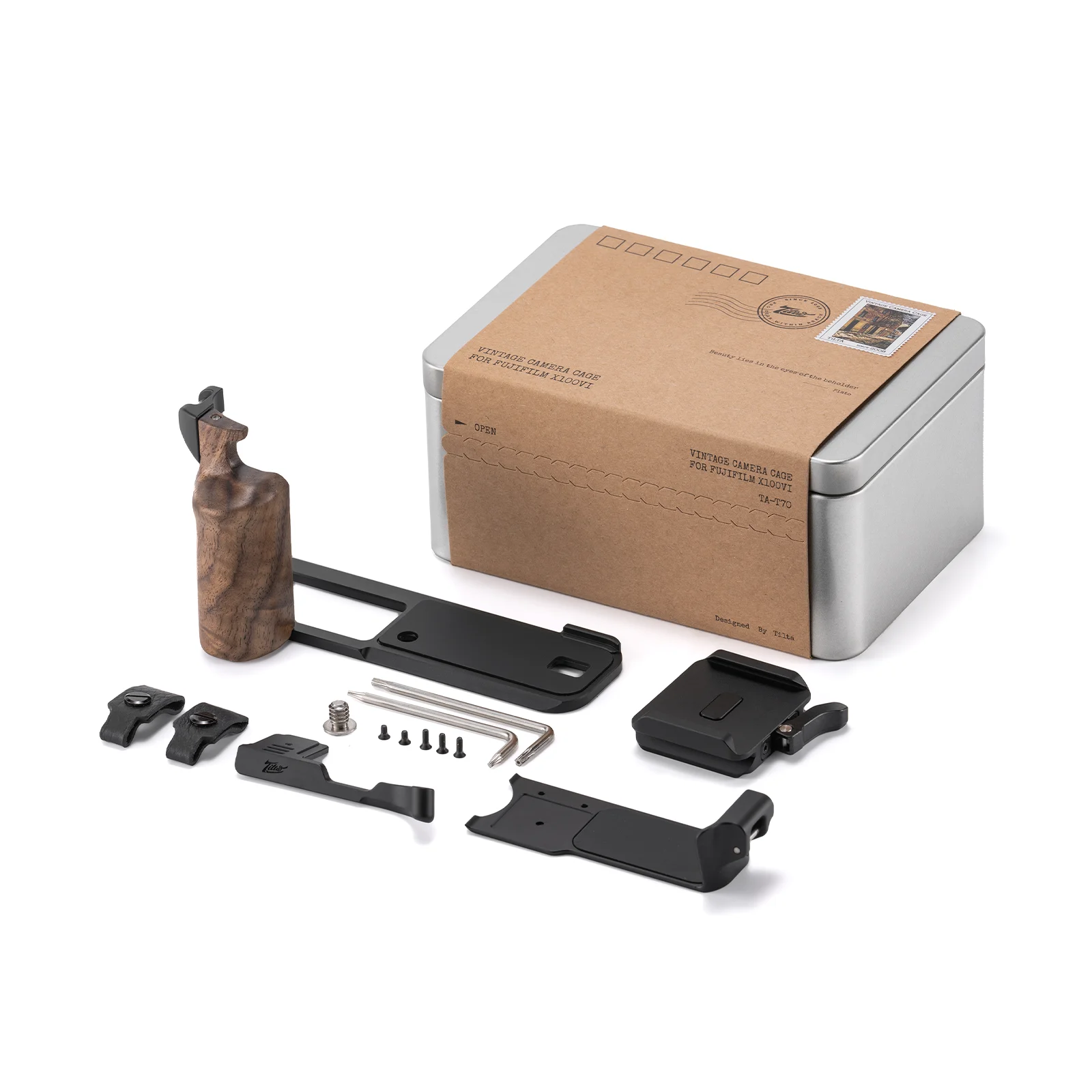 TILTA X100VI Vintage Cage TA-T70 Camera Ondersteuning Basisset Reisset voor Fujifilm X100VI