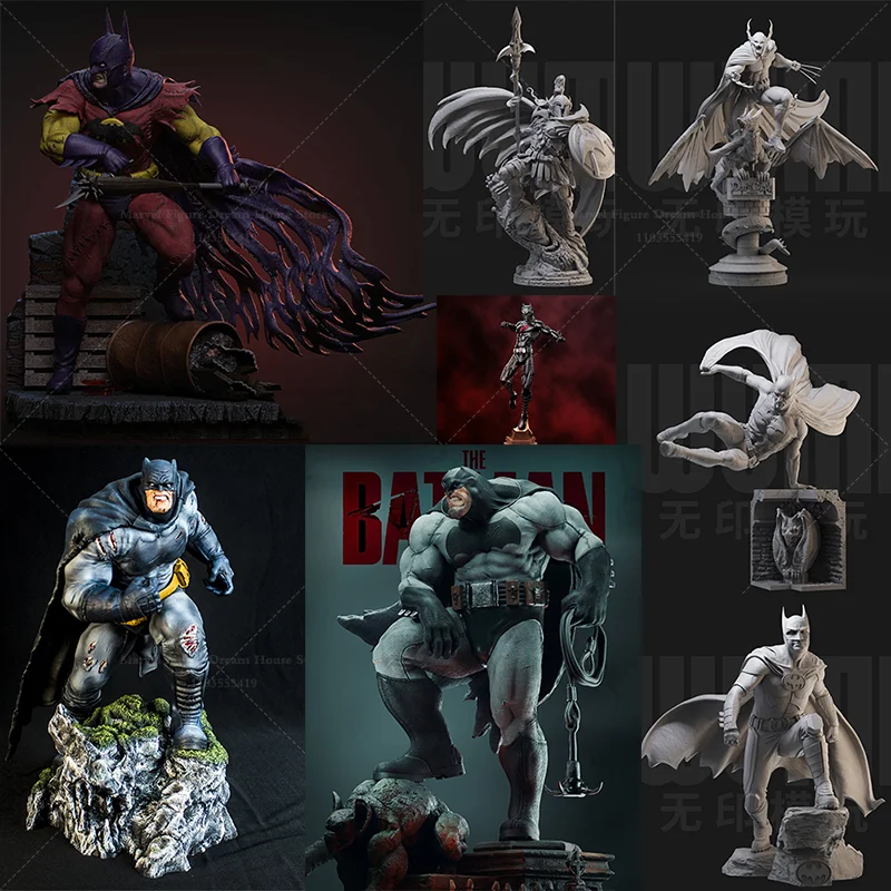 

1/24 1/18 Scale DIY Self-assembled GK 3D Resin Un-panited Doll White Model Detective-style Crime-solving Skills Superhero