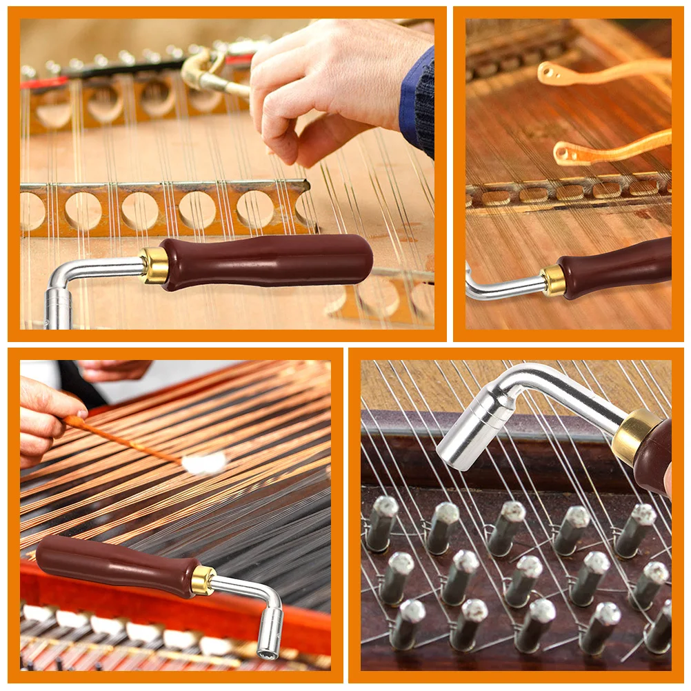 

2pcs Dulcimer Tuning Wrench Professional Piano Tuning Tool For Yangqin Instrument Compact Spanner Kit Dulcimer Accessories Piano