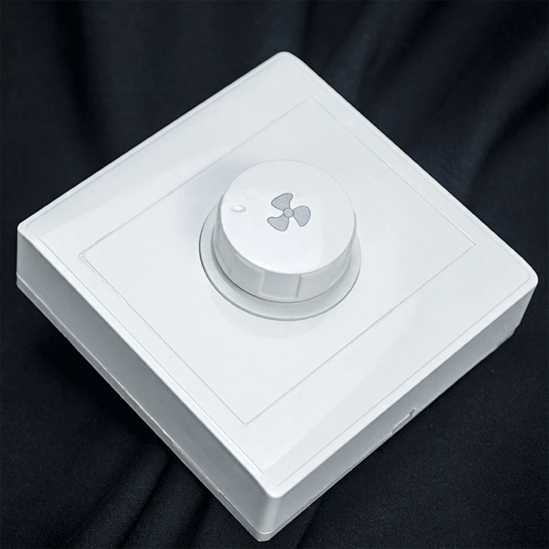 Przełącznik kontroli prędkości wentylatora Bezstopniowy obrotowy ściemniacz Mechaniczny przełącznik obrotowy