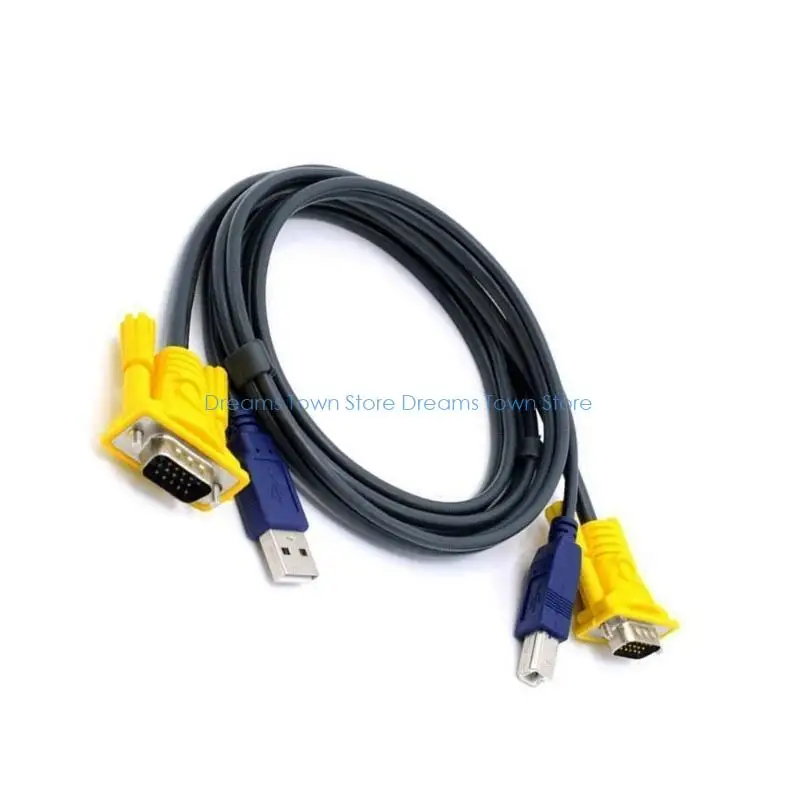 HX6A USB KVM Switcher 1080P VGA Splitter for Seamlessly Computer Management 2/4Port