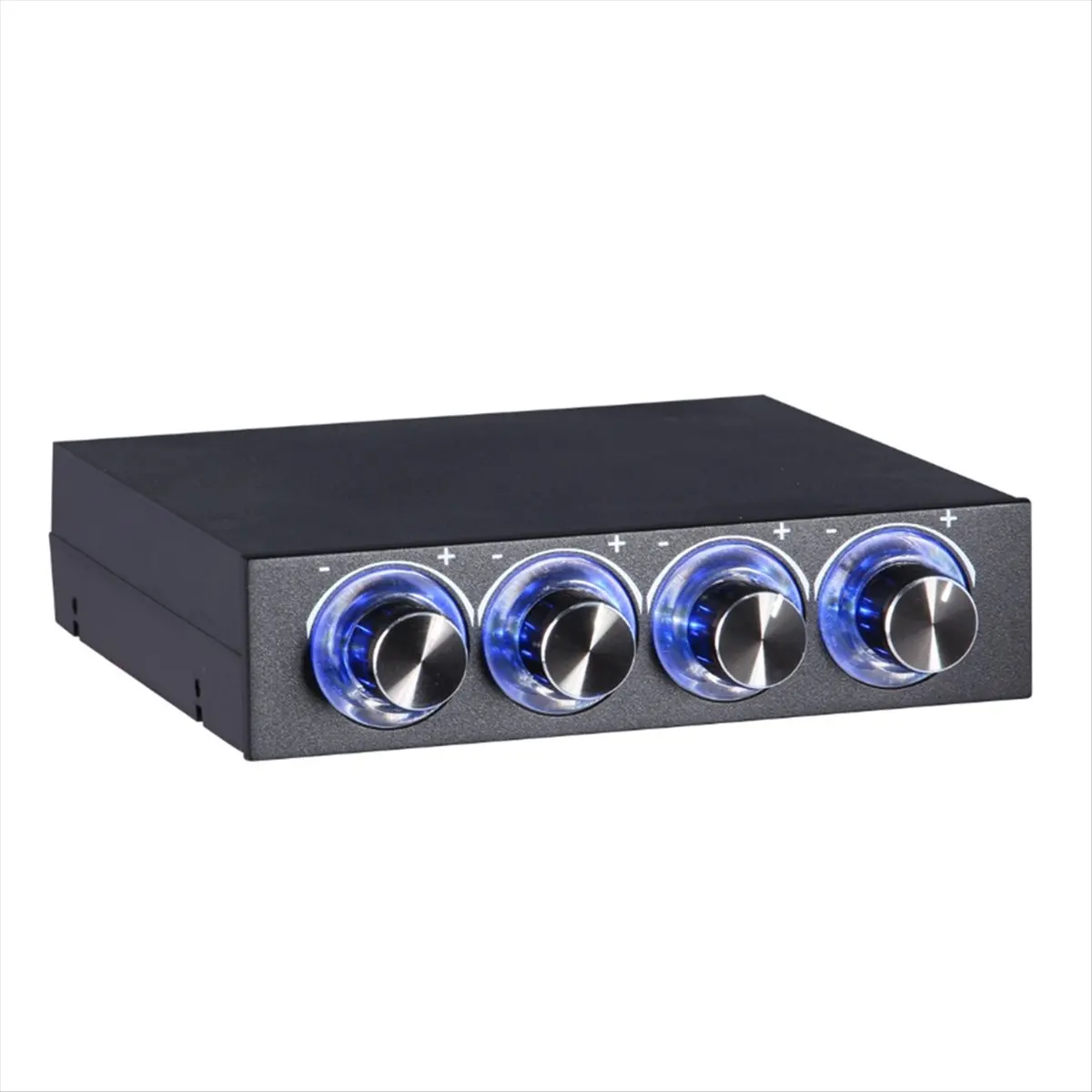 A49T Fan Speed Controller 4 Channel with LED Controls Up to 4 Sets of PC Computer Fans Controller and CPU HDD VGA