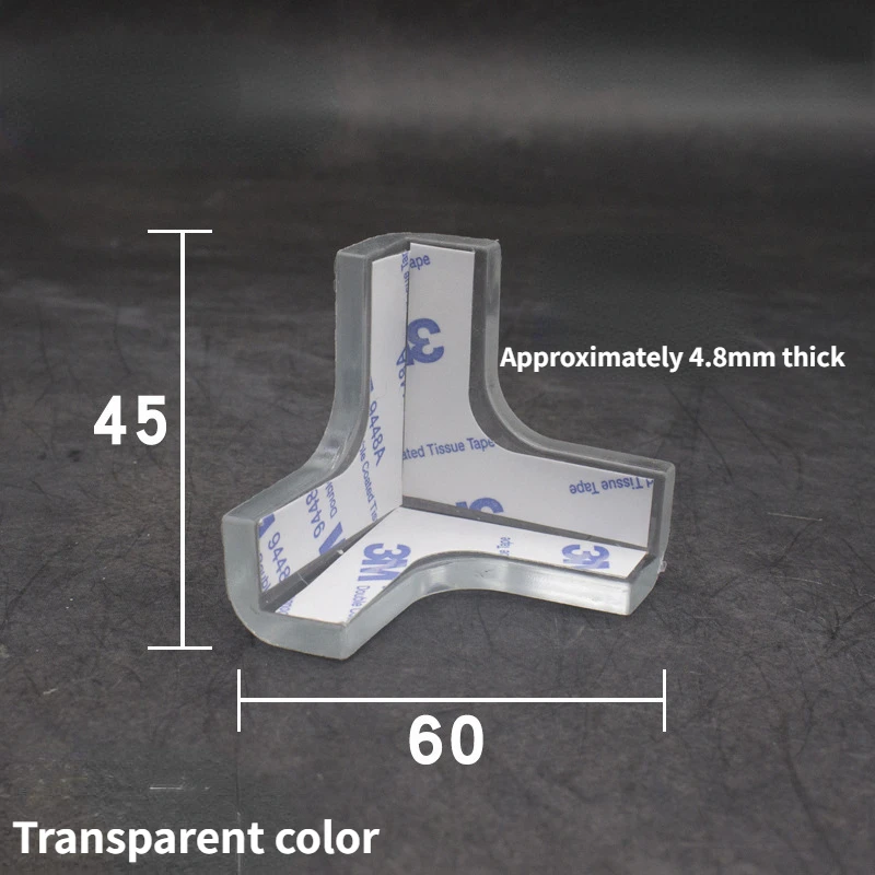 Protector de esquina de tableta para niños, colorido, duradero, forma de T, borde de seguridad de muebles, Protector de esquina de plástico