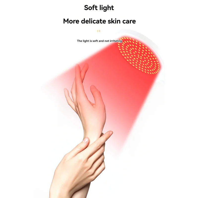 AF90-Red Light Therapy Device With Base, 660Nm Red Light & 850Nm Near Infrared Light Therapy Lamp With Timer, Red Light Lamp