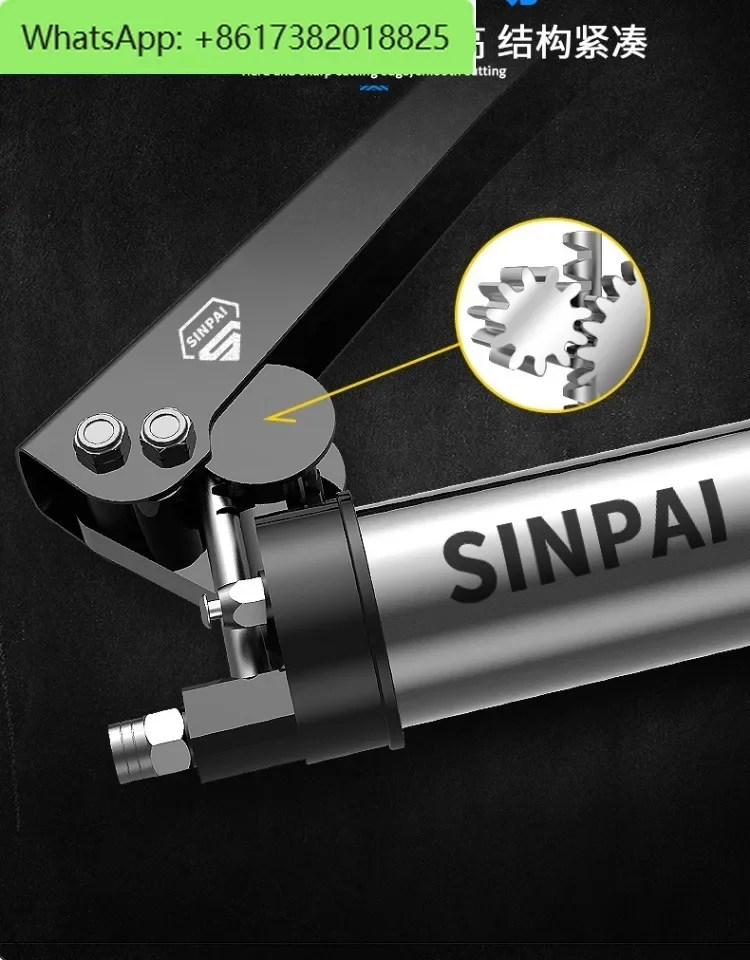 مسدس الزبدة اليدوي المتخصص بسحاب من النوع المزيت وحفارة شريط الضغط المفرد والمزدوج آلة الزبدة الصغيرة #6