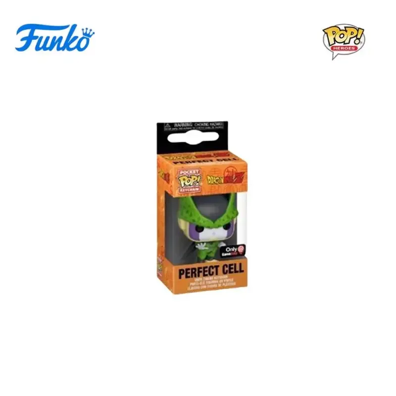 Funko pop clássicos dragon ball série super saiyan wukong brinquedo figuras coleção modelo brinquedos presentes de aniversário chaveiro decoração