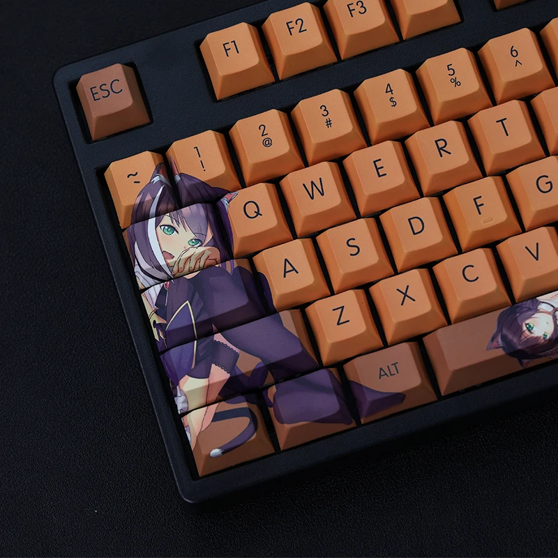 Karyl Keycap Princess Connect Re Dive 108 Keys PBT DYE Sublimation Cherry Profile MX Cross Axis Switch for Mechanical Keyboard