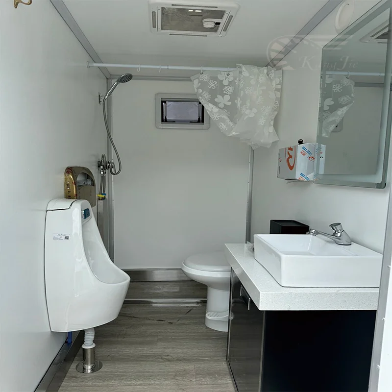 Top Fashion Portable Toilet Modern Design Double Squat Multi-Functional Simple Assembly For Outdoor Use For Two Toilets Bathroom