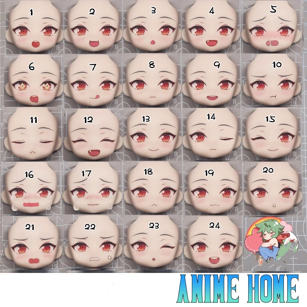 Hot Anime Hojo Raika Role Cos Handmade OB11 Faces Alternate Face Cosplay Gift Cute Lovely