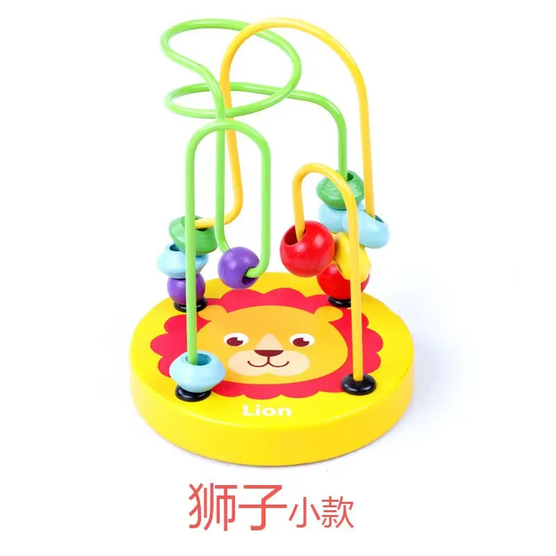 Maze Toy Bead para crianças, bebê de madeira, jogo colorido Roller Coaster, brinquedo educativo, ábaco para crianças, brinquedos sensoriais Montessori