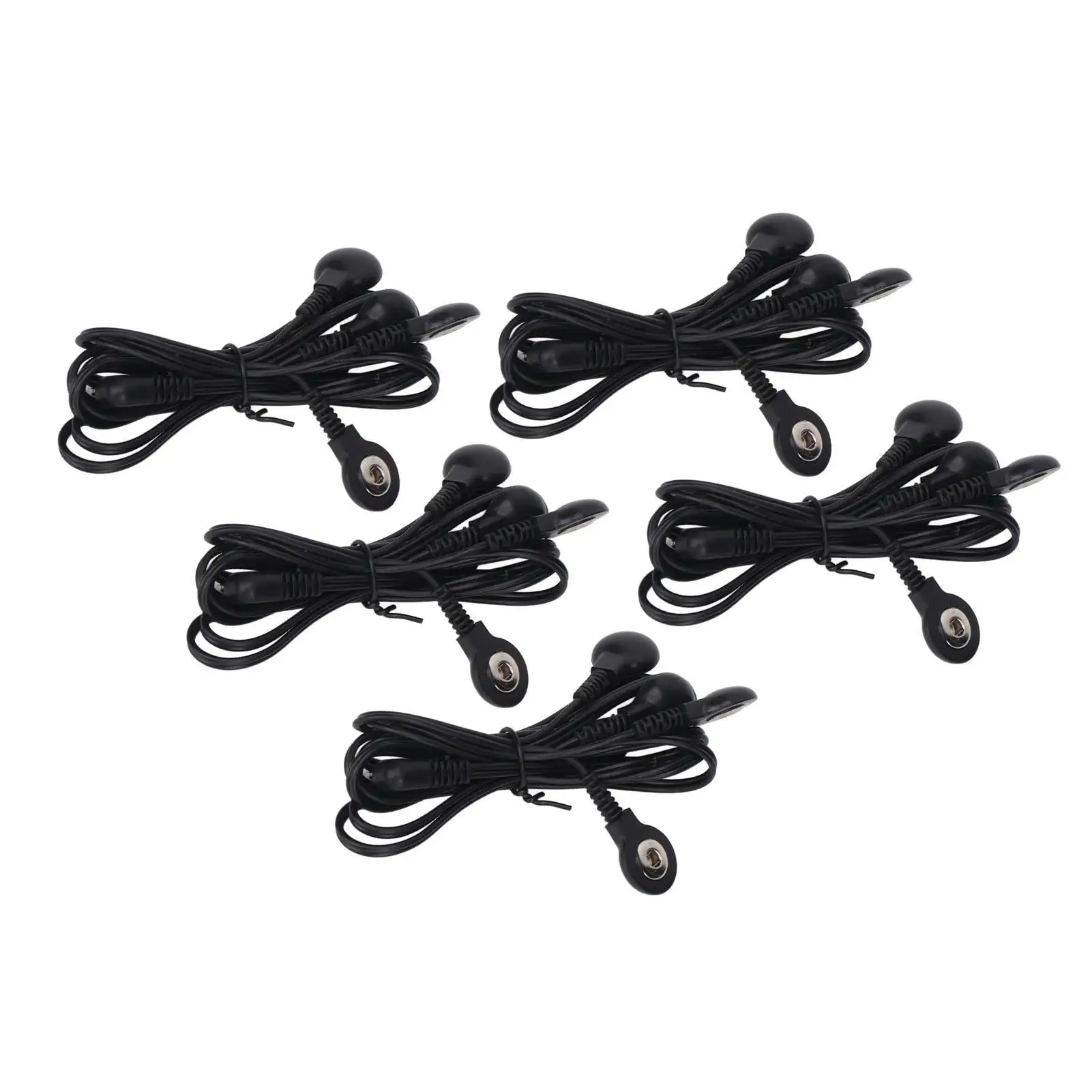 Replacement PVC Electrode Wires with 4 Snap Connectors for tens Machines - Quality Replacement Parts