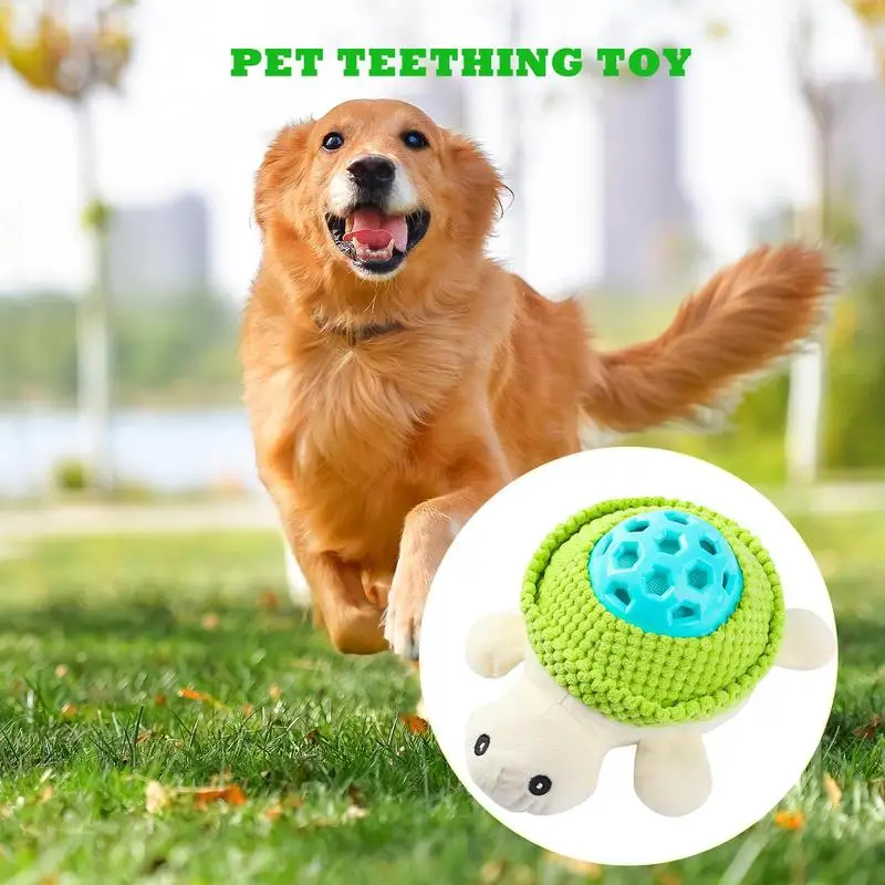 Chew Toys For Puppies 0-6 Months Cute Dog Teeth Cleaning Toys Dog Treat Toys In Turtle Shape Puppy Chew Toy For Home Pet Stores