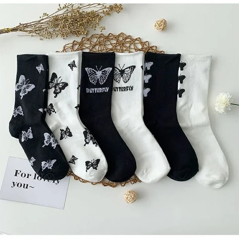 Retro Cute Japanese Socks for Women Female Tied Sports Net Red Bow Simple Fashionable Casual Socks Ropa Mujer Носки Женские 양말