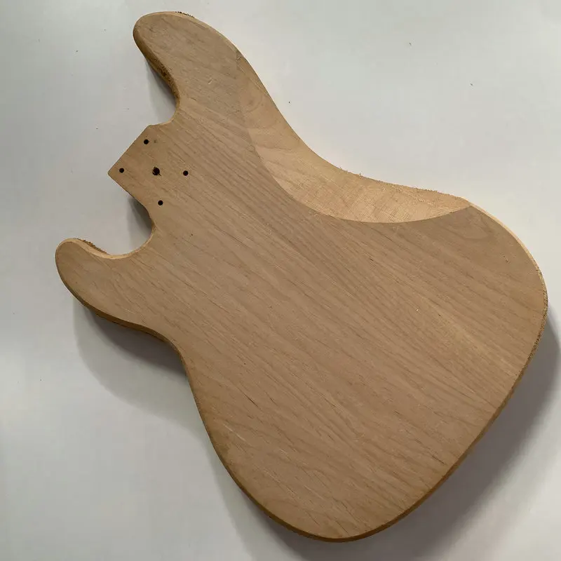 DB224/DB225/DB226 Unfinished 4 Strings Electric Bass Body in Solid Wood PJB Bass Pickups DIY Guitar Parts No Paints for Replace