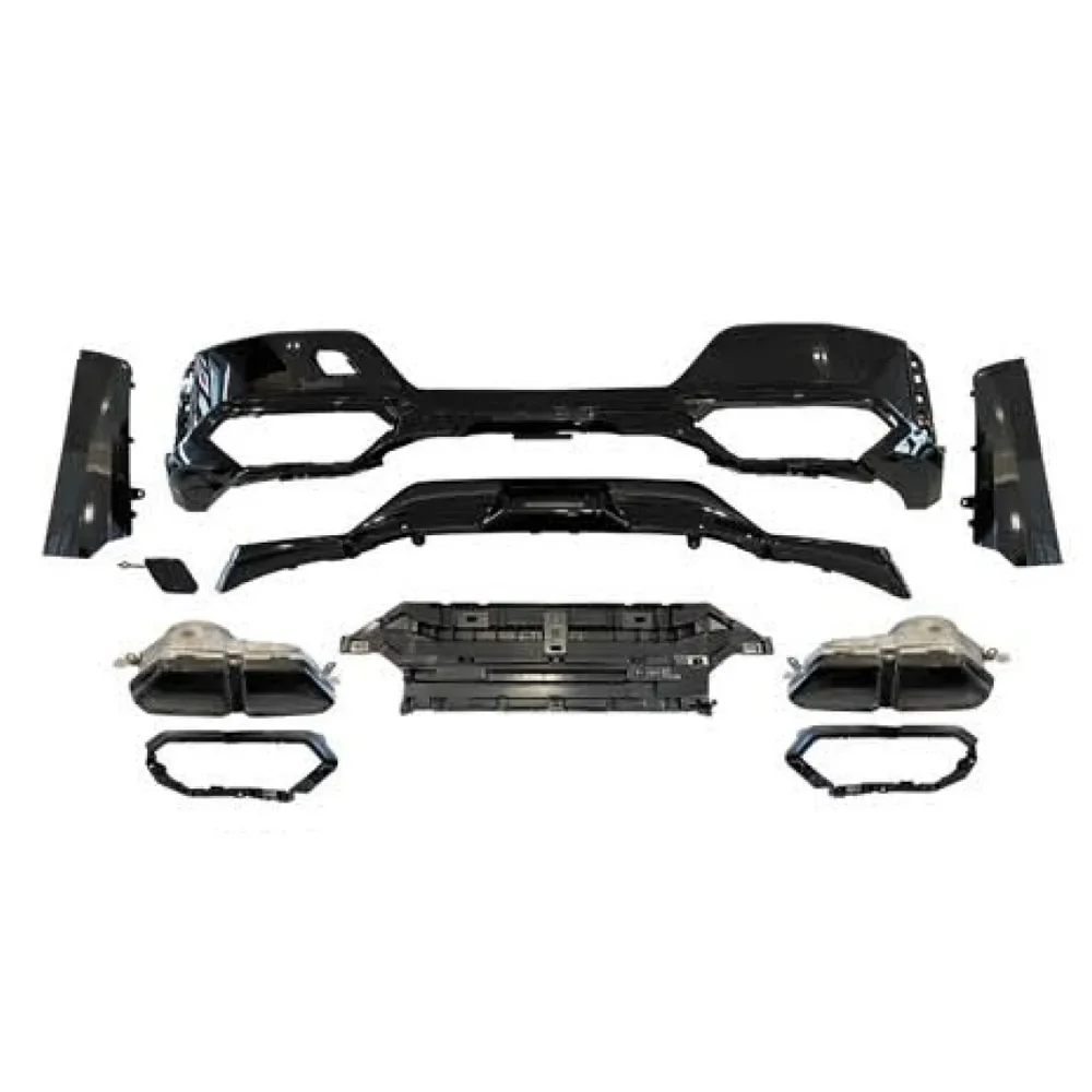 7 series G70 760 Rear Diffuser With Black Tips M-Tech for BMW