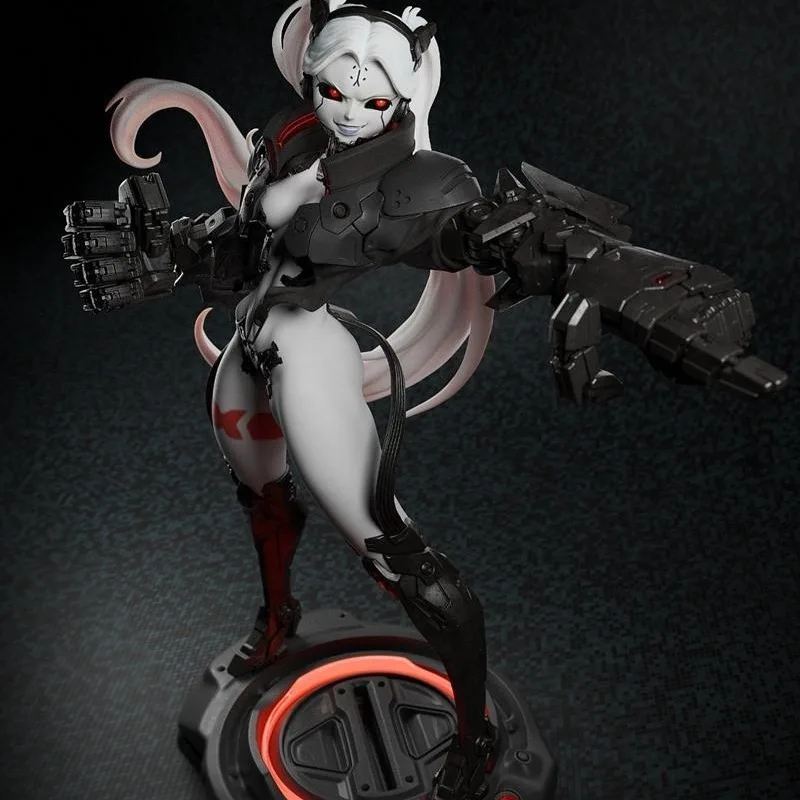 1/24 1/12 Resin Figure Assembled Model Kit Steampunk Lolita Girl Warrior Miniature Garage Kit Unassembled Unpaint 3D printing