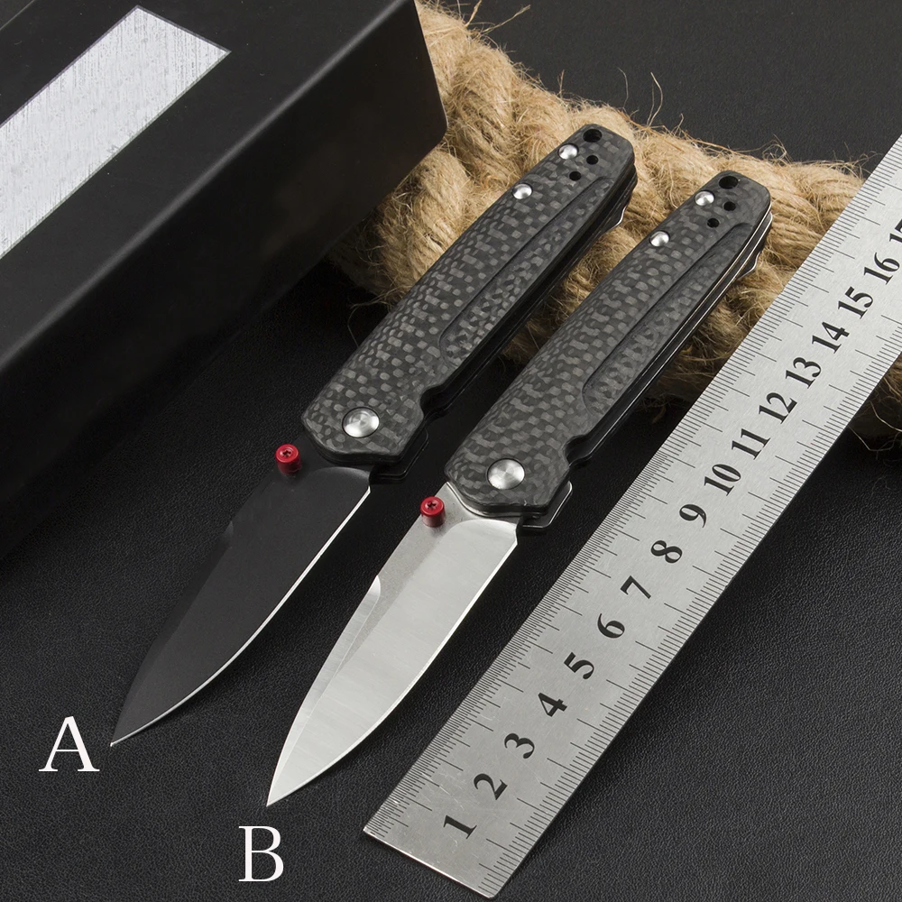 

BM 485 Pocket Folding Knife D2 Blade Carbon Fibre Handles Tactical Survival Hunting Knives Camping EDC Tools