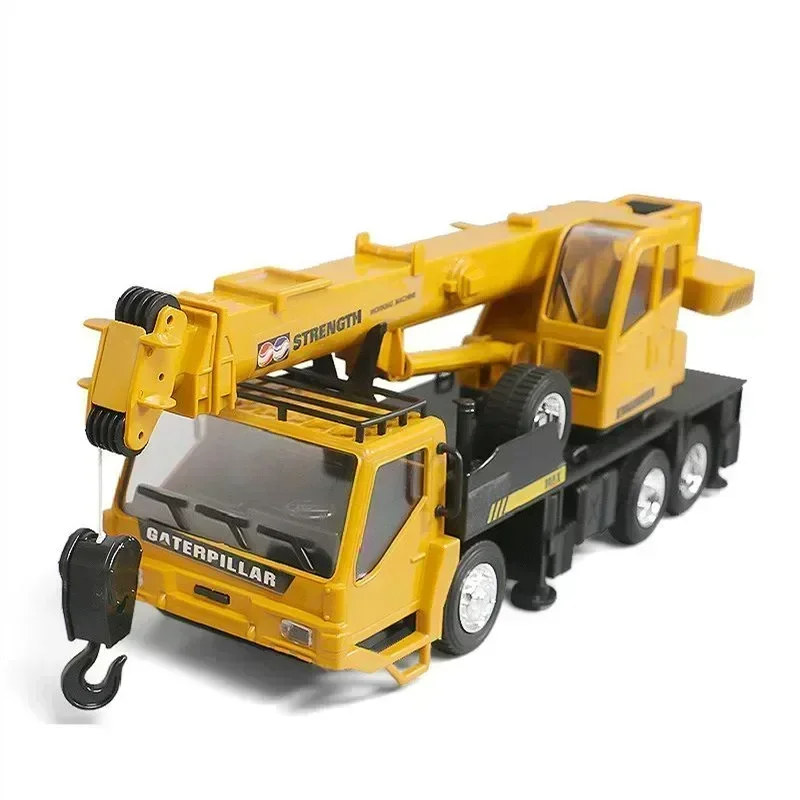 Simulate Crane Toys Model For Kids Lift Construction Engineering Trucks Children Car Remote Control Alloy Transporter Toys