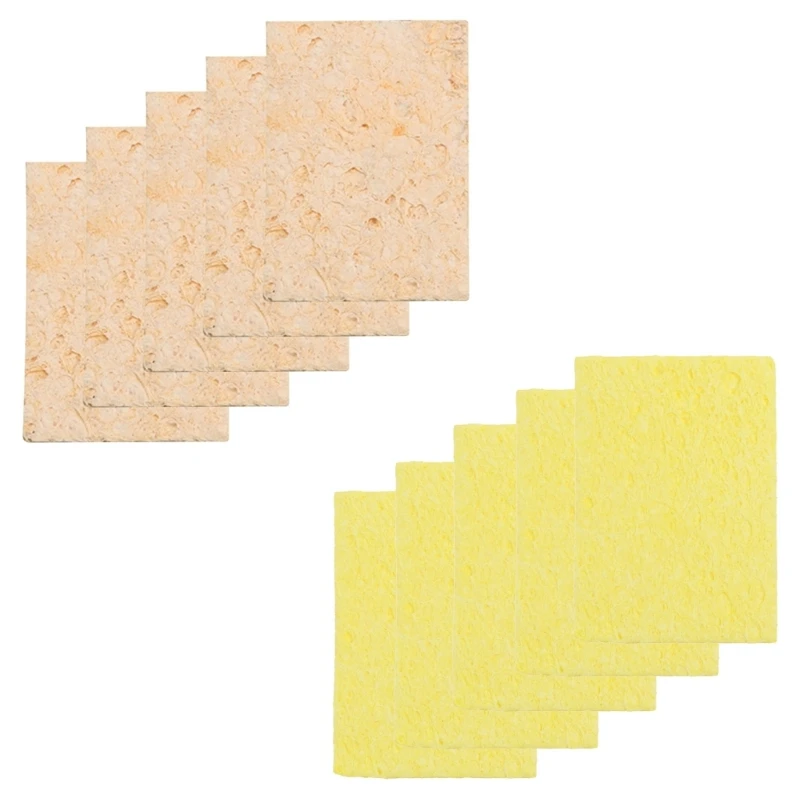

50pcs Welding Sponge Reusable High Temperature Resistant Cleaning Sponges for Electric Soldering Iron Cleaning Supplies