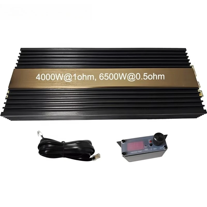 

Bass Car Amplifier 6500Wrms at 0.5 ohm Stable Output Mono Block Car Audio Amplifier for Car Subwoofer