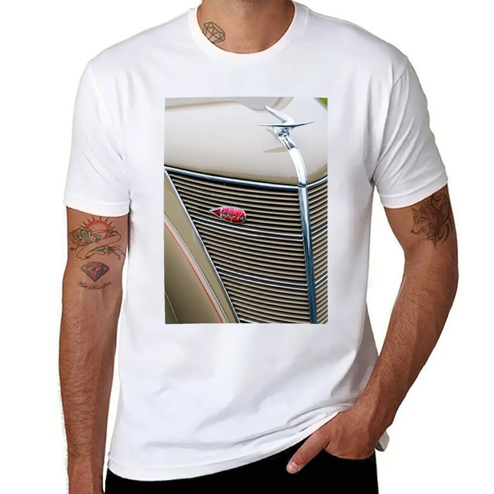 

1937 Lincoln-Zephyr Coupe Sedan Grille Emblem -0100c T-Shirt essential t shirt funny t shirts dark humor T-Shirt