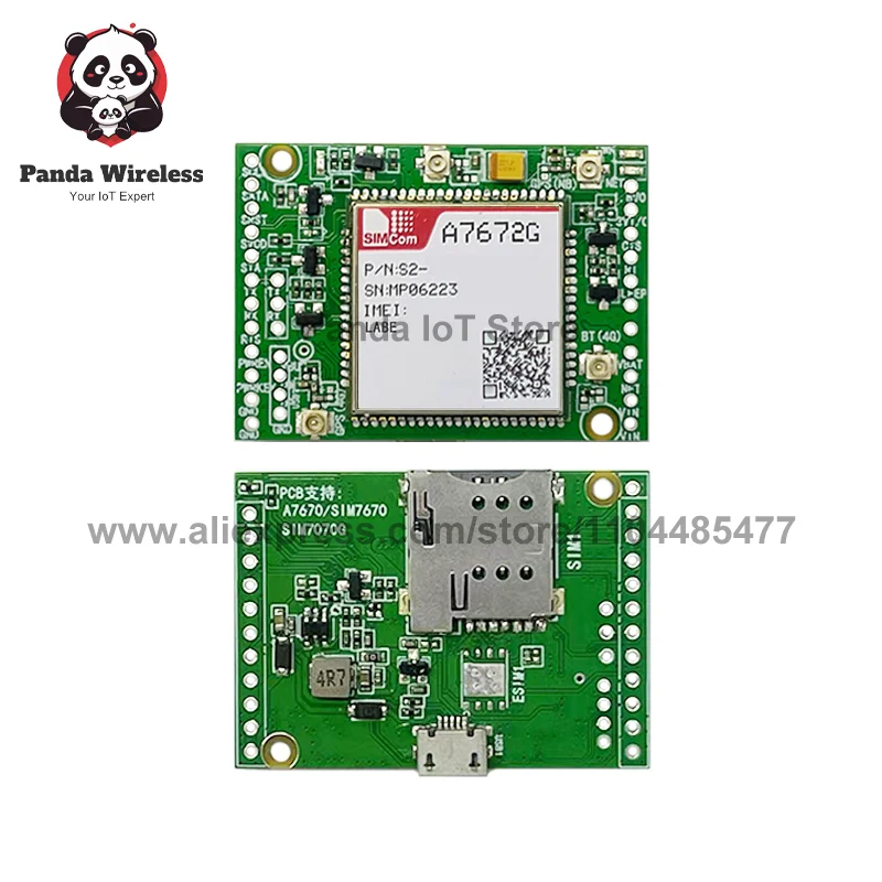 

SIMCOM A7672G LCC+LGA Основная плата CC-MCore-A7672G-LABE CAT1+4G+2G B1/B3/B5/B7/B8/B20 для сетей LTE и GSM с глобальным покрытием