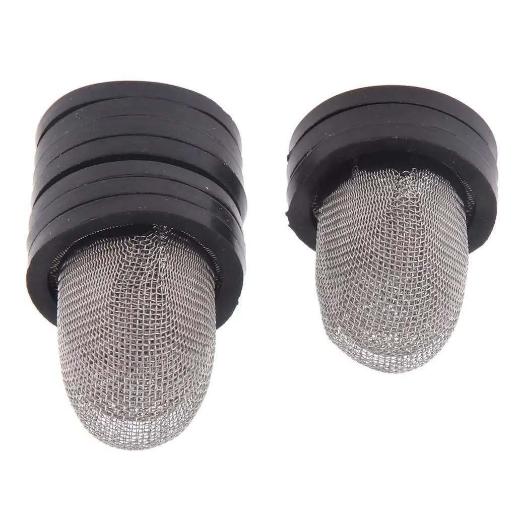 10x Black Motorcycle Engine Oil Strainer Fuel Filter Thimble Mesh for Honda