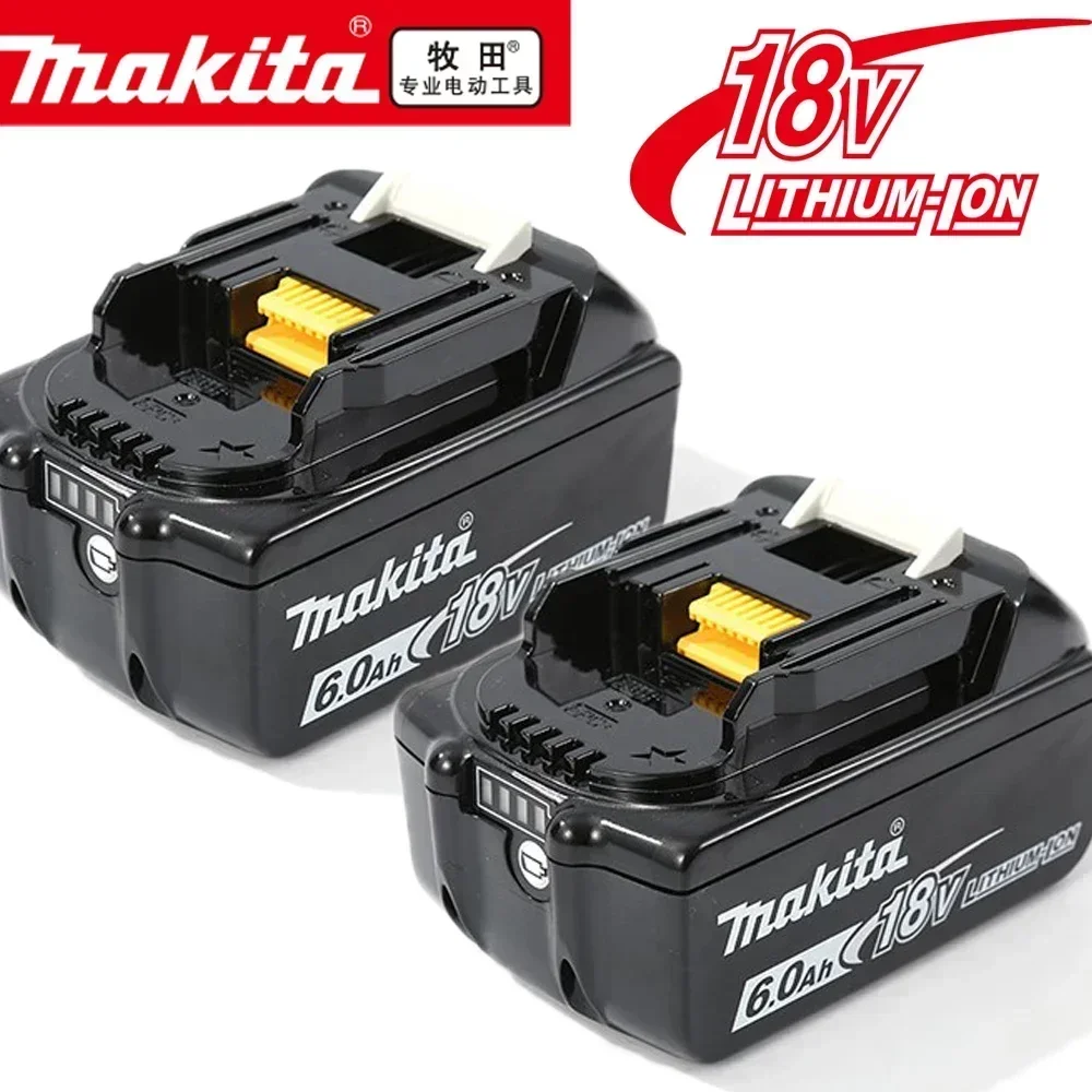 

100% Original Makita Rechargeable Power Tool Battery, Replaceable LED Lithium-ion, 6.0 Ah 18V LXT BL1860B BL1860BL1850 BL1830