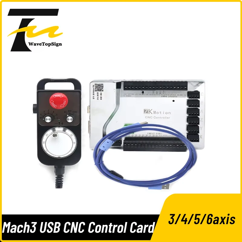 WaveTopSign Mach3 USB CNC 3/4/5/6-осевая интерфейсная плата управления движением для гравировальных станков, высокоскоростная дифференциальная плата управления движением
