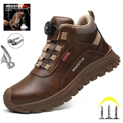New Fashion 2026 Insulated 6KV Labor Protection Shoes Leather Work Safety Shoes For Men Indestructible Waterproof Male Boots