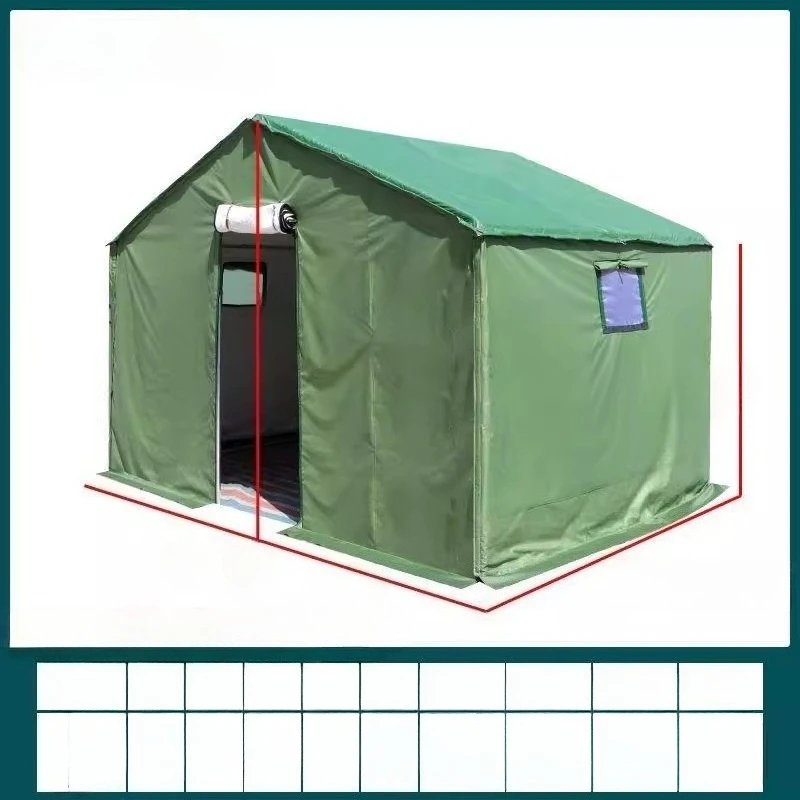 

Outdoor engineering site canvas emergency disaster relief rainproof cold warm civilian thickened cotton tent breeding tent