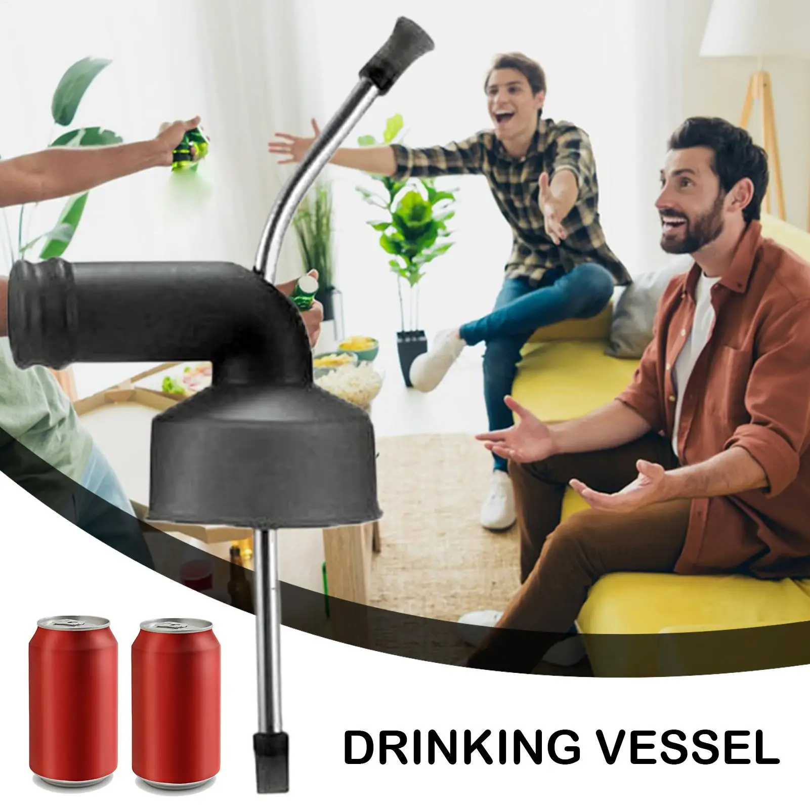 Portable Beer Snorkel Chugging Device With Straw For Cans Party Drinks Dispenser For Club Tailgating College Party Camping