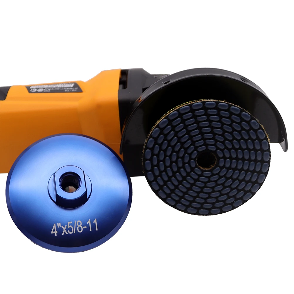 Imagem -03 - Almofada de Polimento a Seco para Pedra de Mármore de Granito Disco de Lixamento de Concreto Sharp Flexível 100 mm Unidades por Conjunto