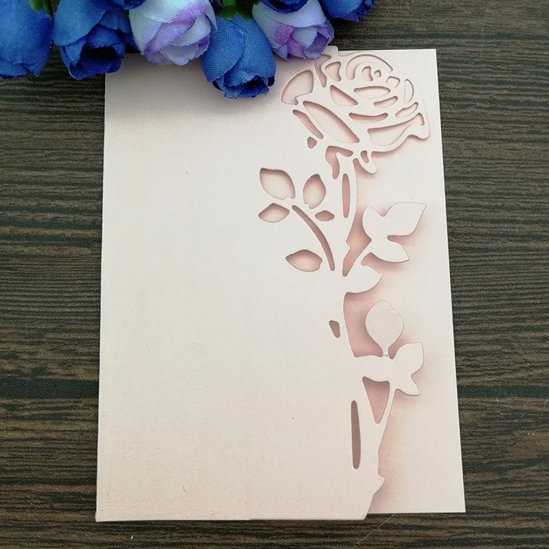 Rose Leaves Border Metal Cutting Dies Stencils Die Cut DIY Scrapbooking Album Paper Card Embossing