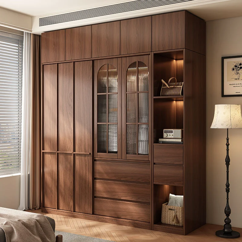 Transparent Large Wardrobes Customized Glossy Organization Space Wardrobes Storage Cabinet Armoire Muebles Para Hogar Furniture