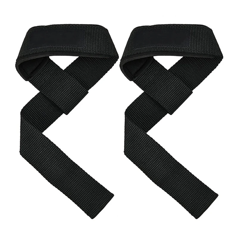 1Pair Gym Lifting Straps Fitness gloves Anti-slip Hand Wraps Wrist Strap Support