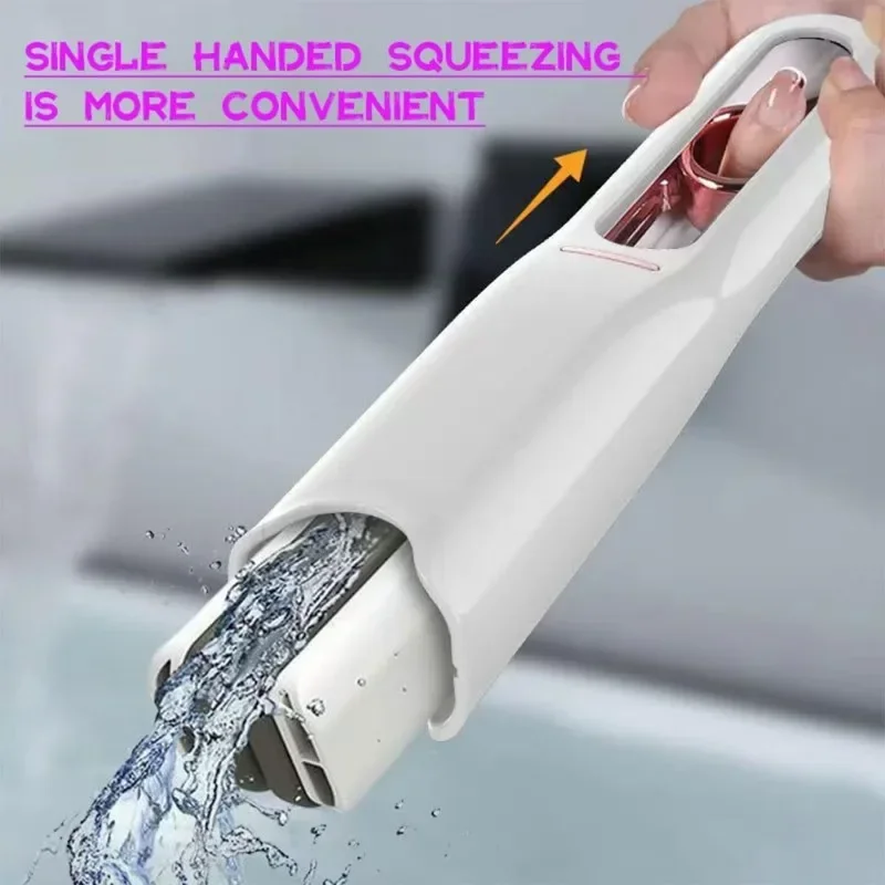 Mini Mop Household Cleaning Mop Folding Floor Scrubbing Self-squeezing Desktop Mop Desk Cleaner Glass Household Cleaning Tool